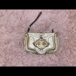 💕Auth💕 Juicy couture gold leather wristlet